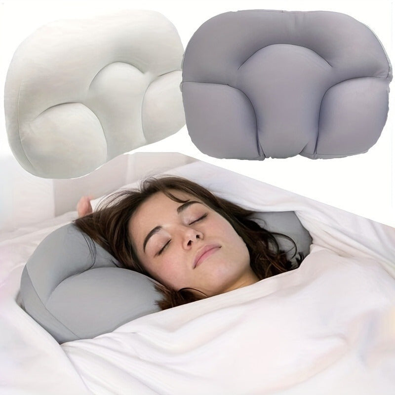 Egg-Shaped 3D Foam Neck Support Pillow, Lightweight, Dry Clean Only, Non-Textile Cover, Comfortable All-Around Sleeping Cushion for Side and Back Sleepers, Pillows for Sleeping