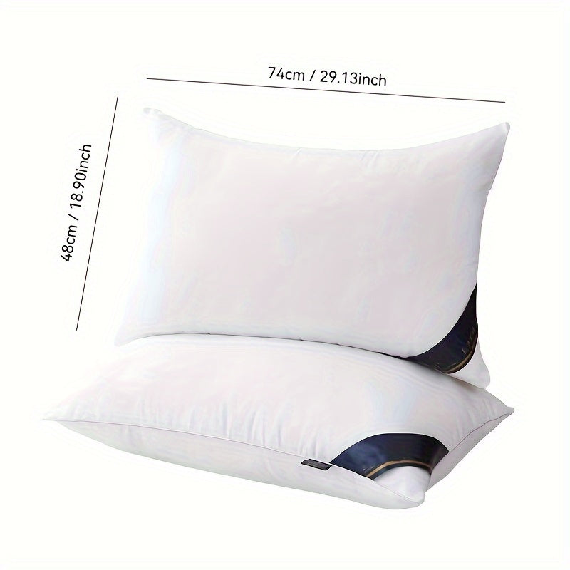 2pcs Ultra-Soft Microfiber Massage Pillows - Comfortable, High Rebound for All Seasons - Perfect for Home, B&Bs & Hotels