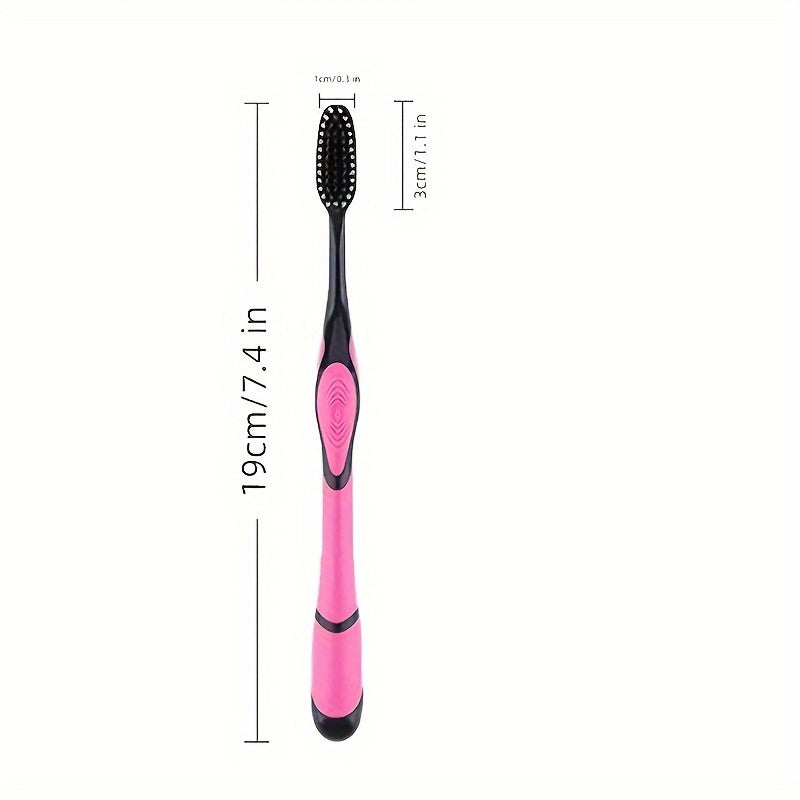 10pcs Soft-bristled Toothbrush Set - Family Oral Care Use Sharpened Soft-bristled Bamboo Charcoal Soft-bristled Toothbrush for Cleaner, Soft-bristled Toothbrush Set for Men and Women Family Couple Toothbrush