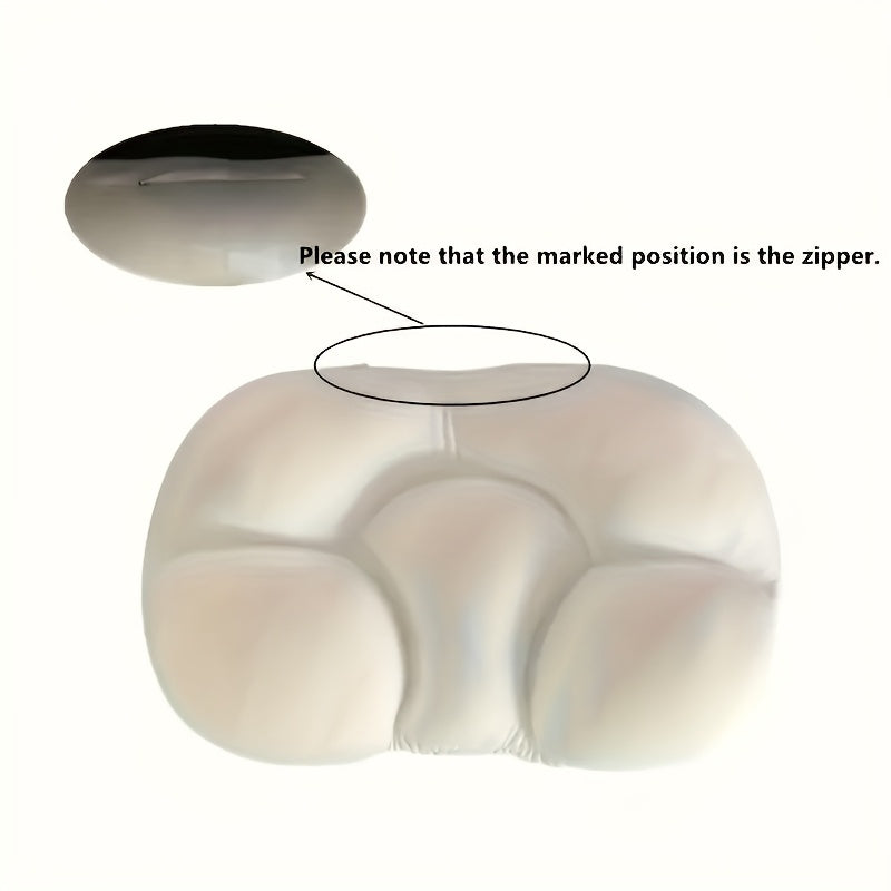 Egg-Shaped 3D Foam Neck Support Pillow, Lightweight, Dry Clean Only, Non-Textile Cover, Comfortable All-Around Sleeping Cushion for Side and Back Sleepers, Pillows for Sleeping