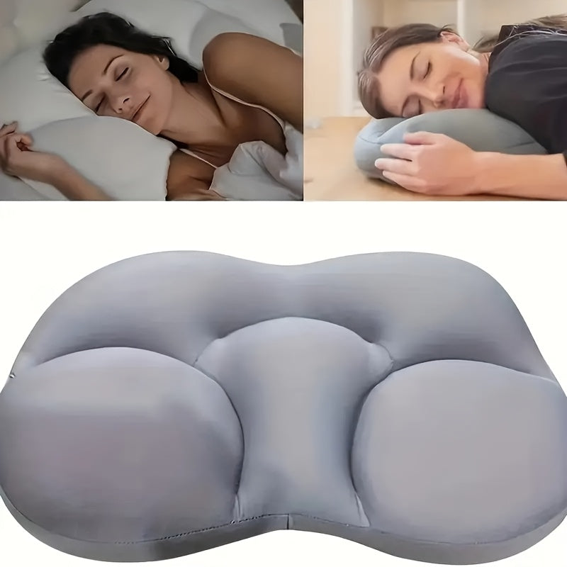Egg-Shaped 3D Foam Neck Support Pillow, Lightweight, Dry Clean Only, Non-Textile Cover, Comfortable All-Around Sleeping Cushion for Side and Back Sleepers, Pillows for Sleeping