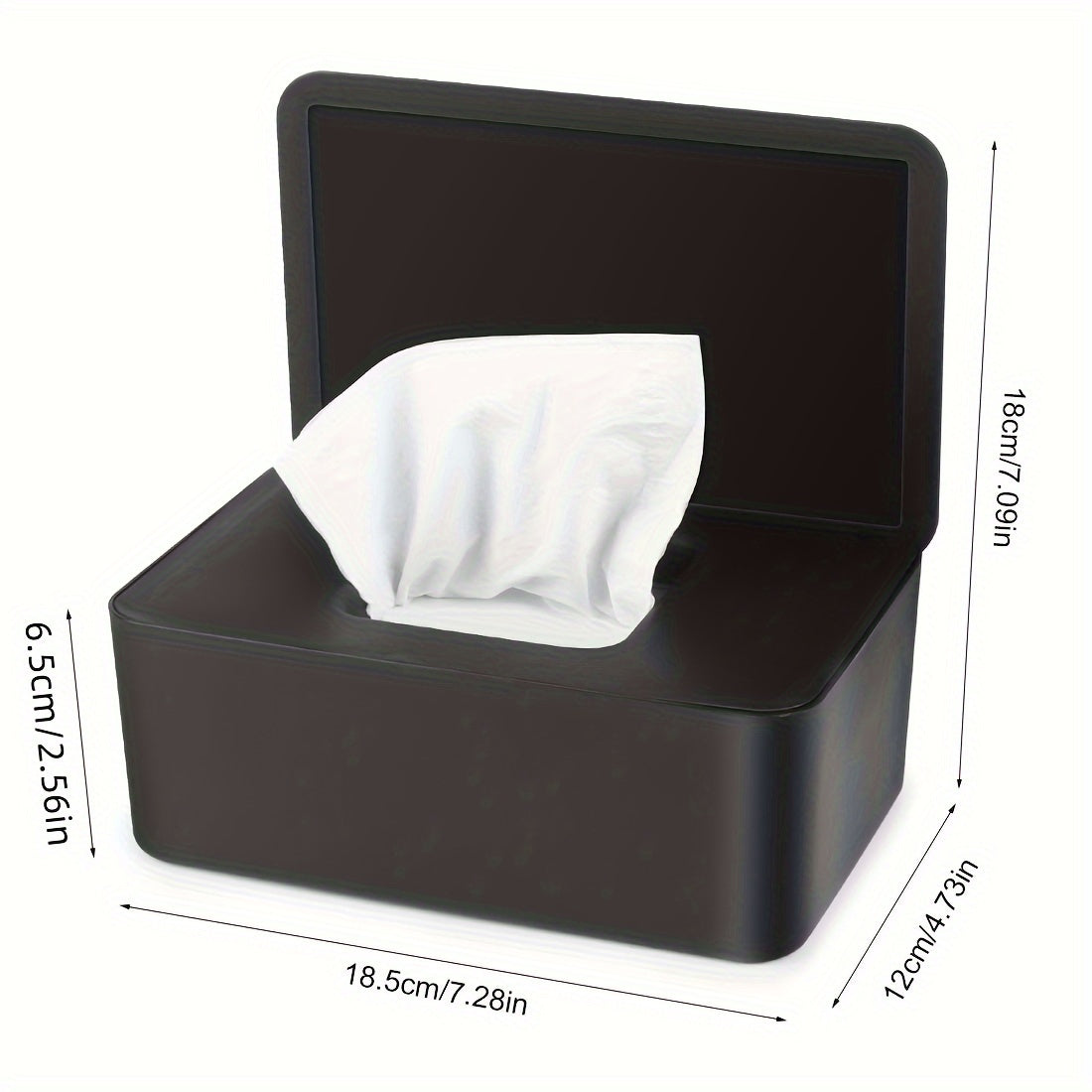 Tissue Box Wet Wipe Box Mask Box Storage Box Pack Of 2 Wet Wipes Dispenser Box, Toilet Paper Box With Lid, Napkin Box, Baby Wipes Box, Tissue Box, Napkin Box With Lid