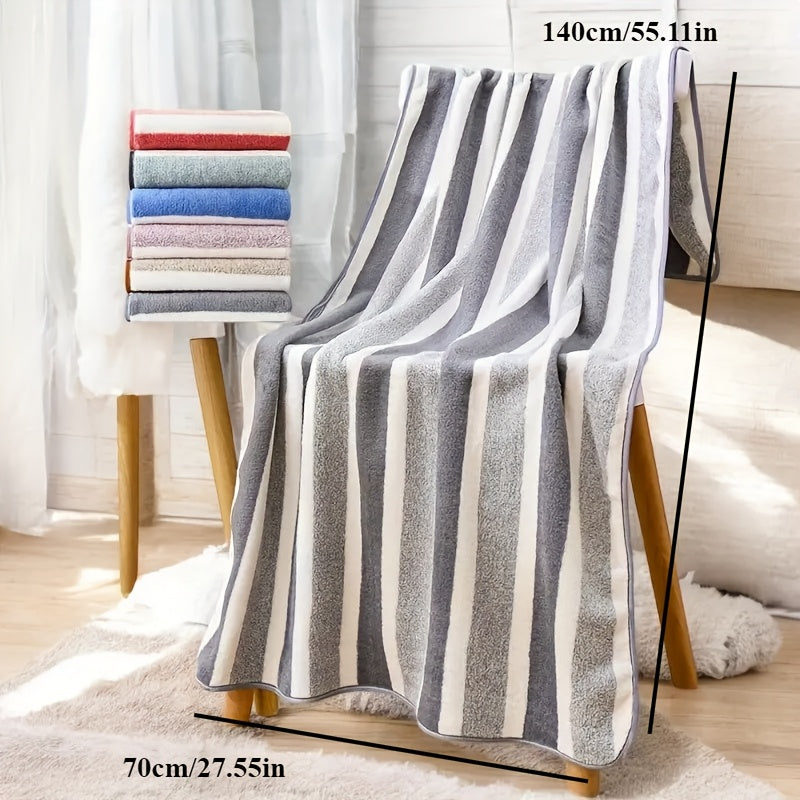 Ultra-Absorbent Microfiber Bath Towel - Quick Dry, Soft & Durable for Sports, Gym, and Shower Use - Available in Brown, Green, Blue