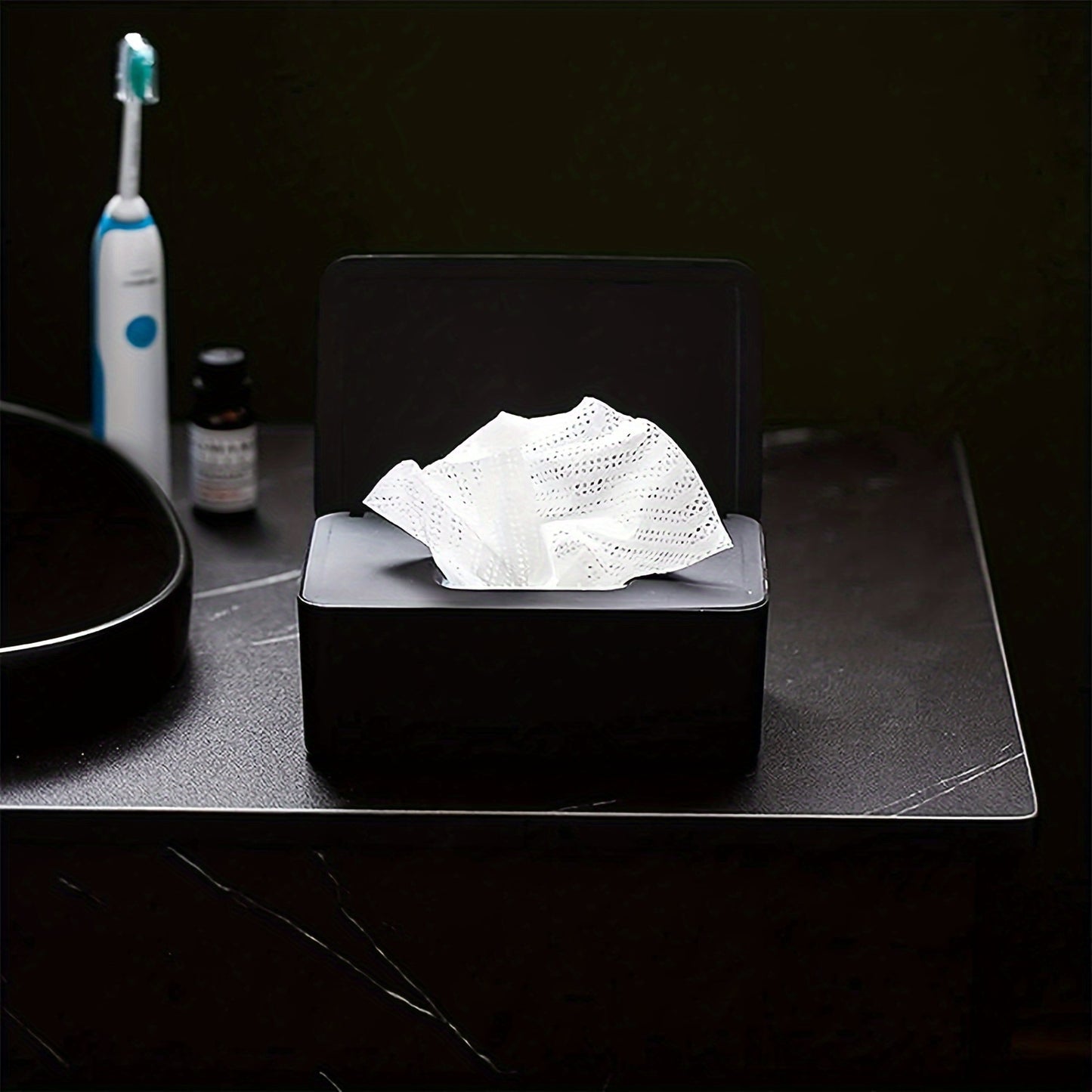 Tissue Box Wet Wipe Box Mask Box Storage Box Pack Of 2 Wet Wipes Dispenser Box, Toilet Paper Box With Lid, Napkin Box, Baby Wipes Box, Tissue Box, Napkin Box With Lid
