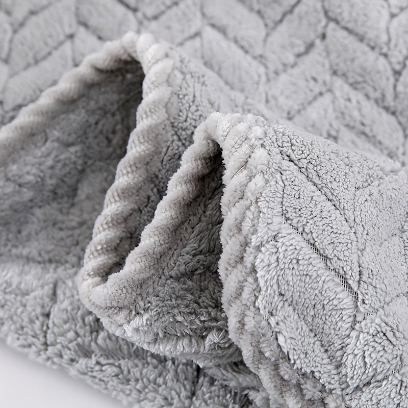 2pcs Bathroom Towel Set, Coral Fleece Plush Bath Towel Set, Quick-Drying, Absorbent, Soft, Household Bath Towel, Suitable for Home, Outing, SPA Use, Bathroom Accessories