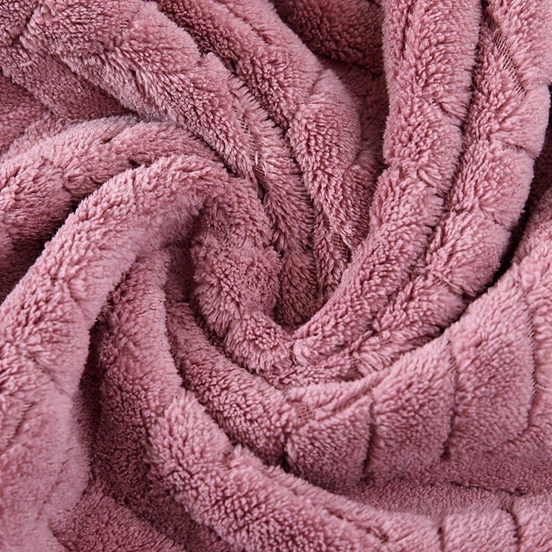 2pcs Bathroom Towel Set, Coral Fleece Plush Bath Towel Set, Quick-Drying, Absorbent, Soft, Household Bath Towel, Suitable for Home, Outing, SPA Use, Bathroom Accessories