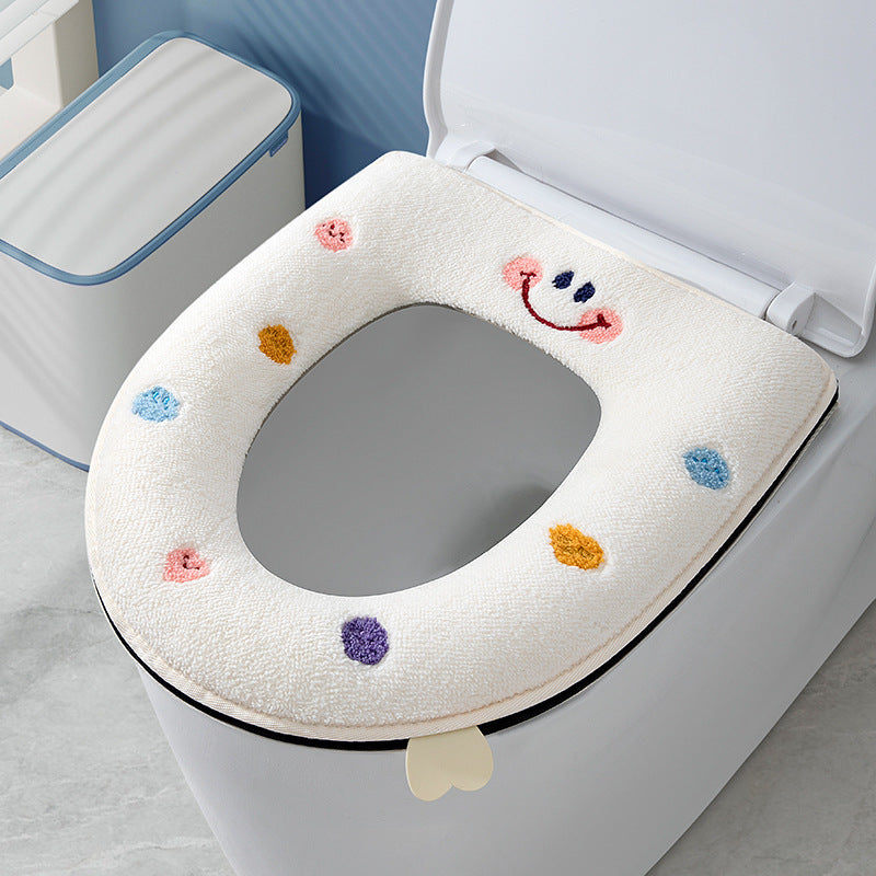 Cozy Thickened Toilet Seat Cushion - Cozy Thickened with Zipper - Home Winter Comfort