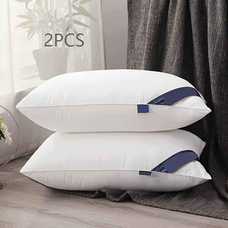 2pcs Ultra-Soft Microfiber Massage Pillows - Comfortable, High Rebound for All Seasons - Perfect for Home, B&Bs & Hotels