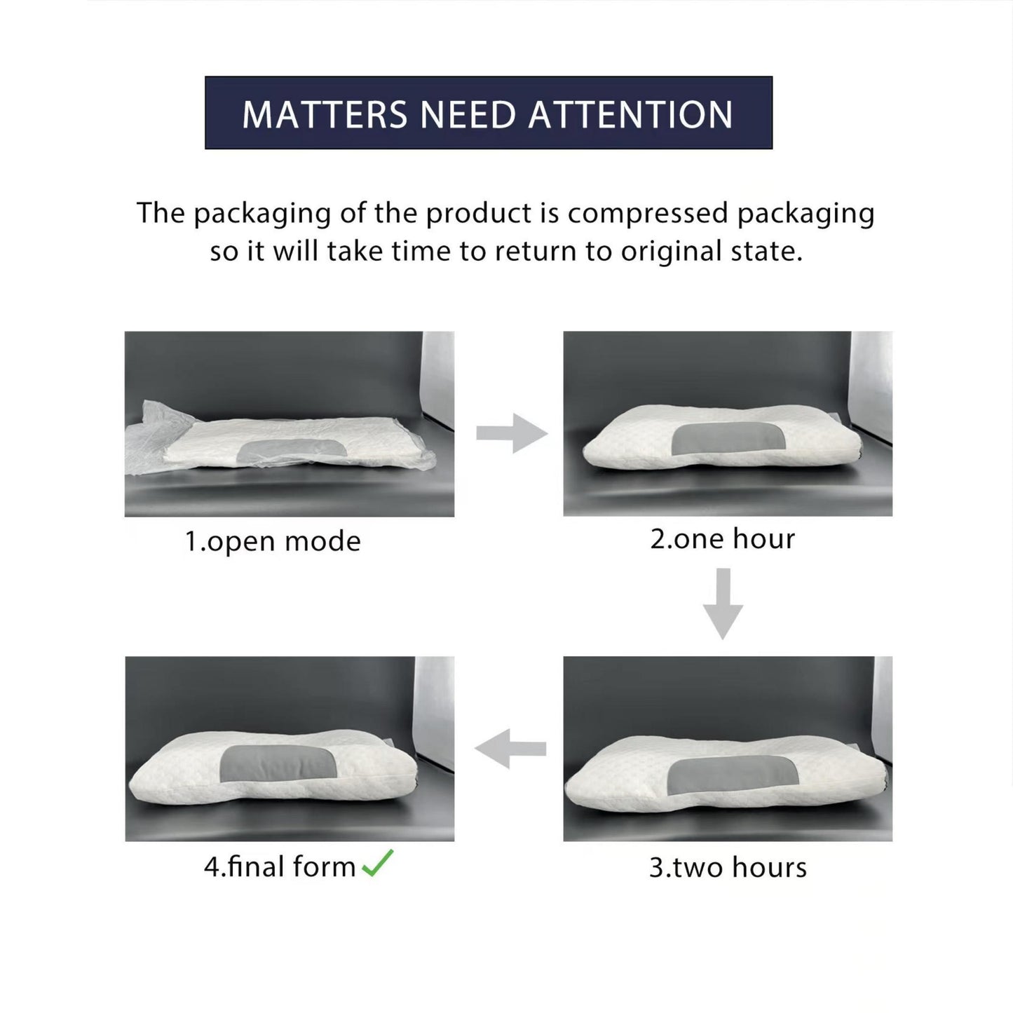 Soft Orthopedic Neck Pillow 1pc Soft Orthopedic Knitted Massage Neck Pillow - Adjustable Ergonomic Support, Machine Washable, Removable Cover, 100% Polyester Fiber