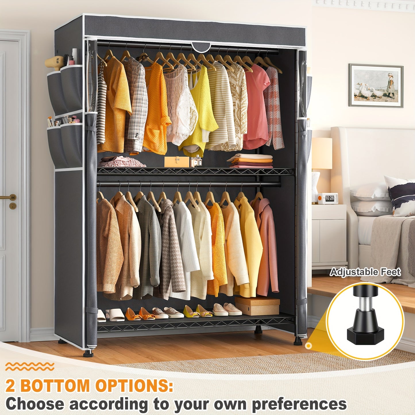 Spacious Heavy Duty Clothes Rack 81\