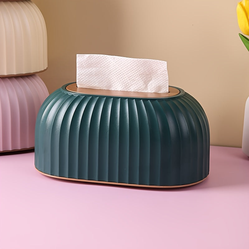 1pc Modern Automatic Lift Tissue Box - Sleek, Luxury Design with Storage for Home & Living Room
