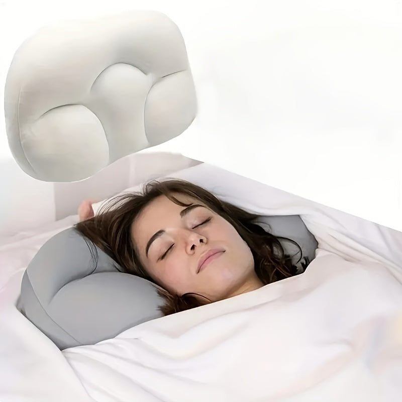 Egg-Shaped 3D Foam Neck Support Pillow, Lightweight, Dry Clean Only, Non-Textile Cover, Comfortable All-Around Sleeping Cushion for Side and Back Sleepers, Pillows for Sleeping