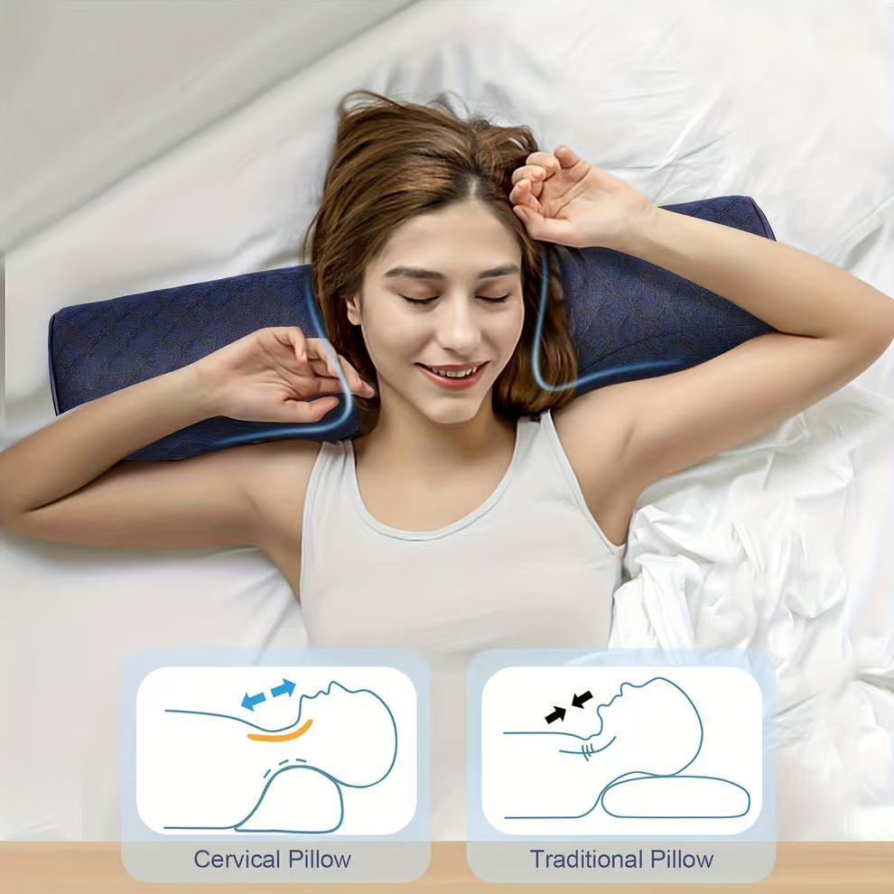 Ergonomic Neck Care 1pc Cervical Support Pillow - On-the-Go Comfort & Instant Relaxation Products, Leg Cushion