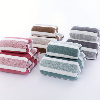 1 Set Quick Dry Towel 1 Set Contemporary Low Allergy Polyester Towels - Quick Dry, Absorbent, Hypoallergenic Rectangular Hand & Bath Towels for RVs, Homes & Kitchens - Machine Washable