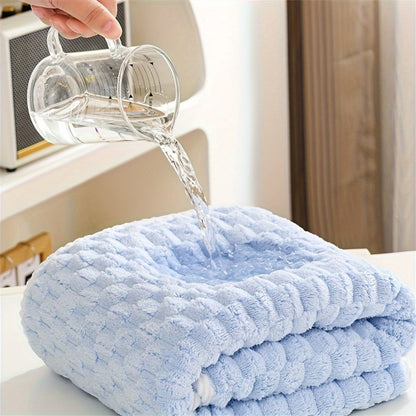 Luxurious Microfiber Bath Towel, Soft, Absorbent Quick-Dry Coral Fleece, Hair-Resistant, Universal Fit, Polyester Fiber, for Bathroom Essentials