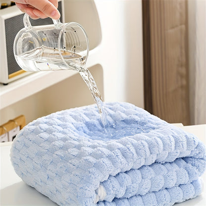 Ultra Soft Cloud Grid Bath Towels Set - Super Absorbent, Quick-Dry Microfiber for Spa & Fitness, Durable Everyday Use - Suitable for Autumn And Winter