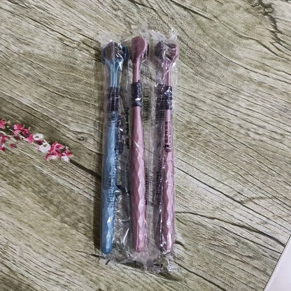 4-Pack Soft Bristle 3D Manual Toothbrushes for Adults, Multi-Angle Cleaning, Durable Soft Nylon Bristles, Comfort Grip Handle, No Batteries Required