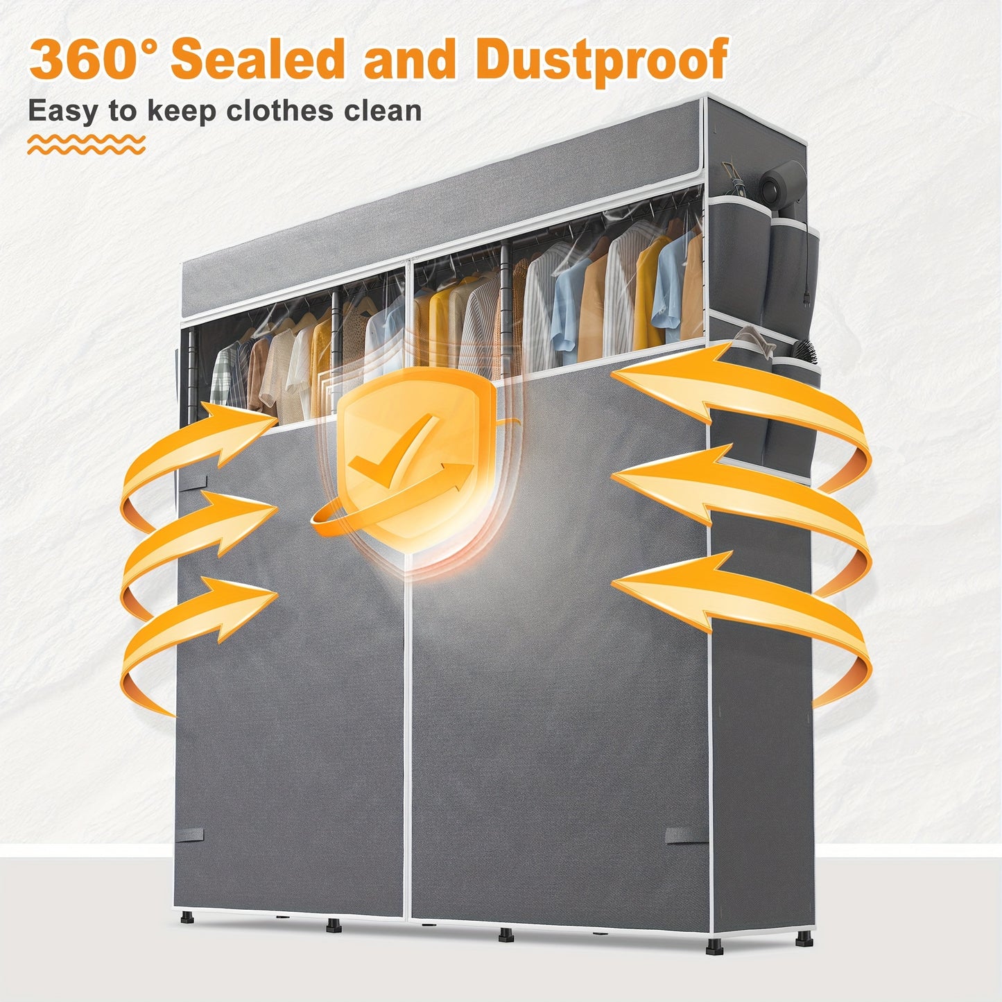 Spacious Heavy Duty Clothes Rack 81\
