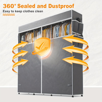 Spacious Heavy Duty Clothes Rack 81\