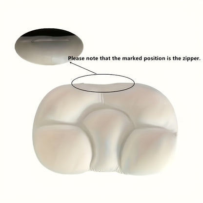 Egg-Shaped 3D Foam Neck Support Pillow, Lightweight, Dry Clean Only, Non-Textile Cover, Comfortable All-Around Sleeping Cushion for Side and Back Sleepers, Pillows for Sleeping
