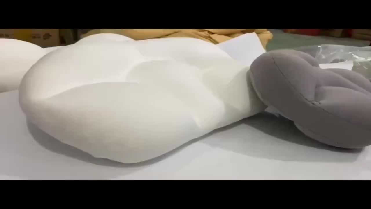 Egg-Shaped 3D Foam Neck Support Pillow, Lightweight, Dry Clean Only, Non-Textile Cover, Comfortable All-Around Sleeping Cushion for Side and Back Sleepers, Pillows for Sleeping