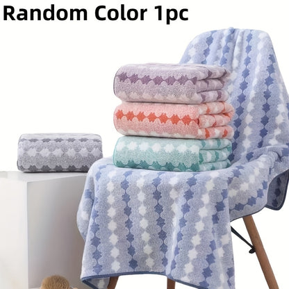 Thickened and enlarged bath towel set for adult Men's and Women's household quick drying and absorbent beach towels, gift universal bath towel, super soft, super absorbent, fast drying, modern design