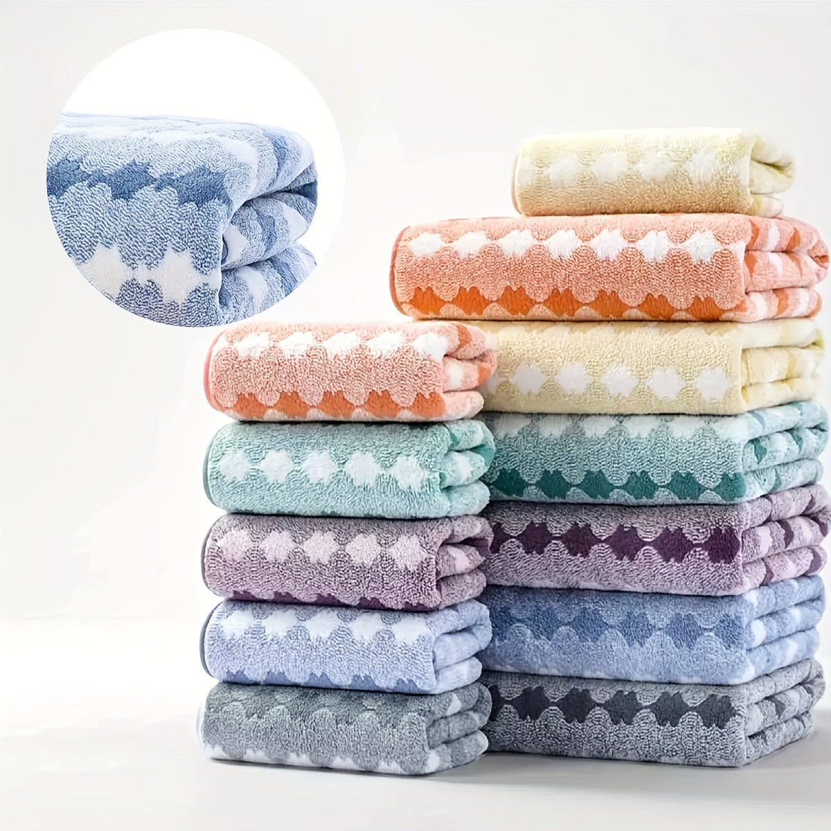 Thickened and enlarged bath towel set for adult Men's and Women's household quick drying and absorbent beach towels, gift universal bath towel, super soft, super absorbent, fast drying, modern design