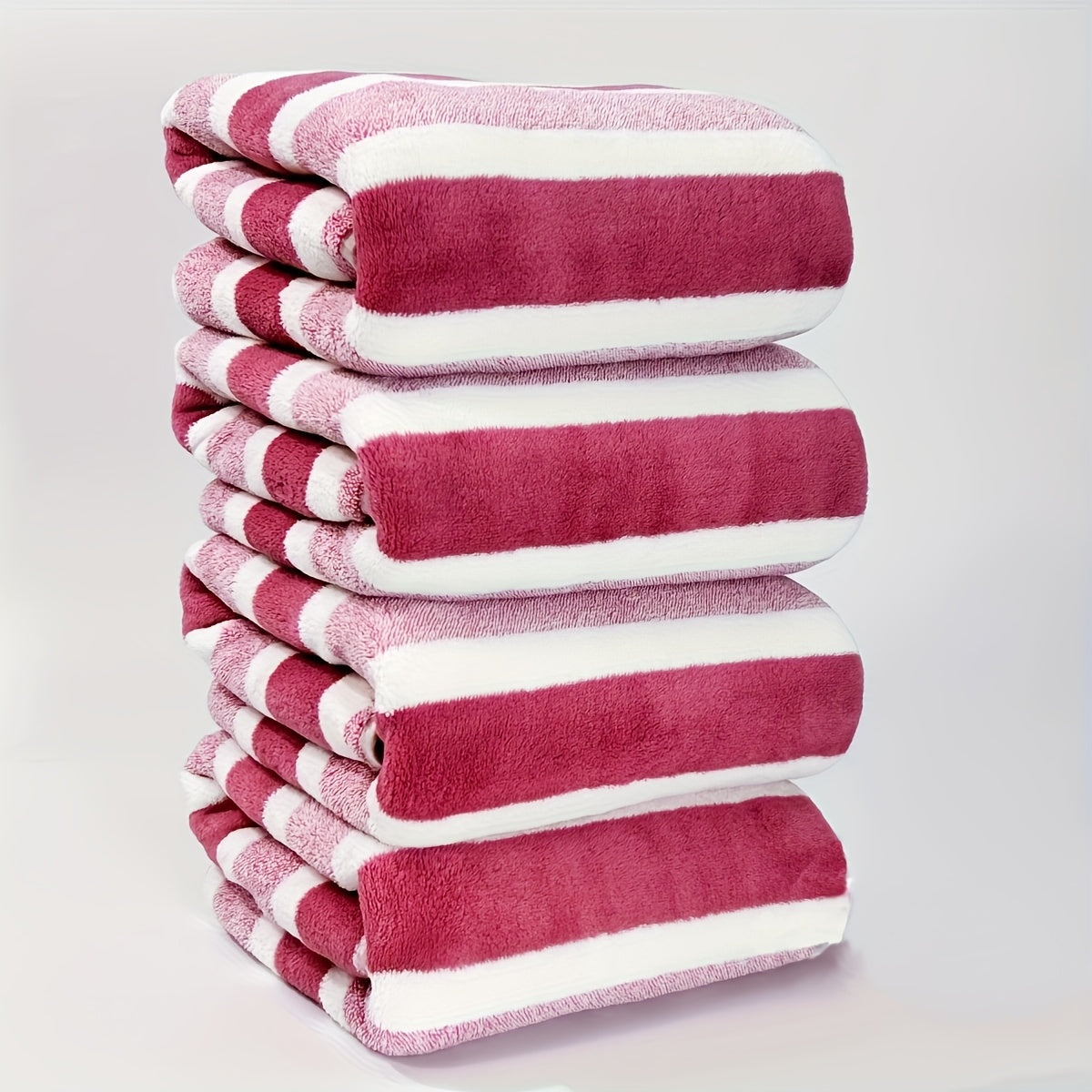 Super Soft Bath Towels Four Super Soft Absorbent Bath Towels Suit - Quick-Drying Shower Strip - Family Bathroom Essential