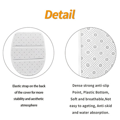 3pcs Valentine'S Day Bathroom Mat Set - Non-Slip, Machine Washable, Knit Polyester Bath Rug, Contour Mat, and Toilet Lid Cover - 550gsm, 1.2cm Thick, Rectangle Home Decor