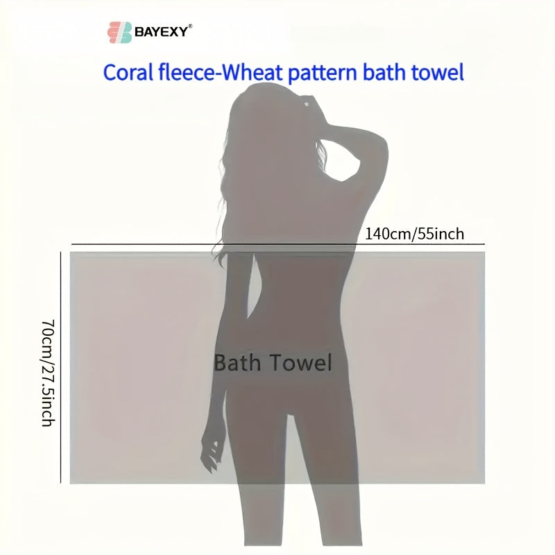 High-Quality BAYEXE 4pcs Set of Bath Towels | 27.5 Inches X 55 Inches | Absorbent, Lint-Free, Soft, Quick-Drying | Suitable for Swimming, Fitness, Sauna, Bathroom | Autumn, Winter, Christmas