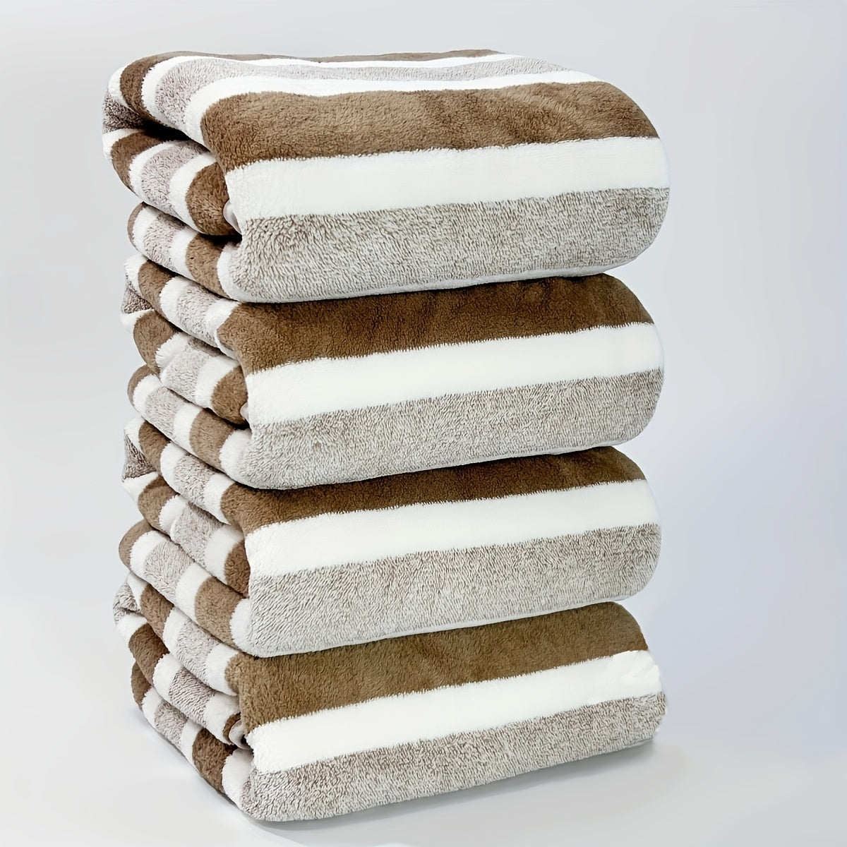 Super Soft Bath Towels Four Super Soft Absorbent Bath Towels Suit - Quick-Drying Shower Strip - Family Bathroom Essential