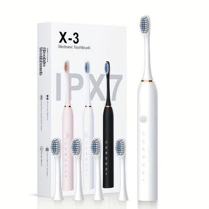 Smart Sonic Electric Toothbrush with Soft Bristles, Rechargeable, Whitening, Automatic, for Adults and Students