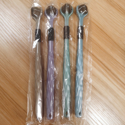 4-Pack Soft Bristle 3D Manual Toothbrushes for Adults, Multi-Angle Cleaning, Durable Soft Nylon Bristles, Comfort Grip Handle, No Batteries Required