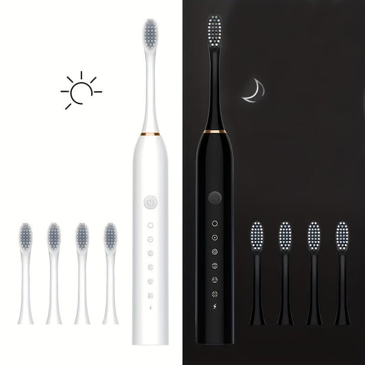 Smart Sonic Electric Toothbrush with Soft Bristles, Rechargeable, Whitening, Automatic, for Adults and Students