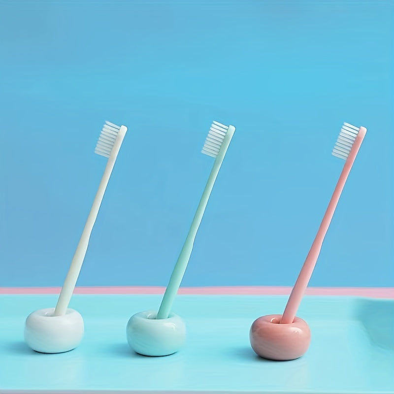 Set of 10 Ultra-Soft Fine Bristle Toothbrushes for Adults, Suitable for Home Use.