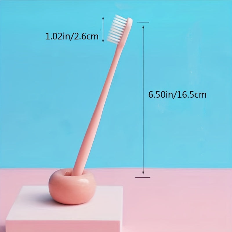 Set of 10 Ultra-Soft Fine Bristle Toothbrushes for Adults, Suitable for Home Use.