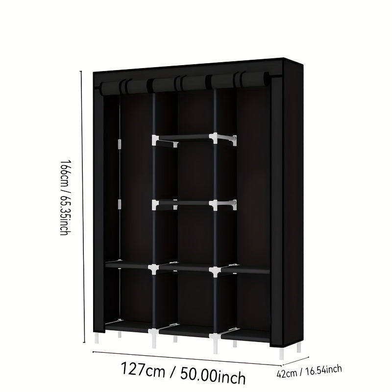 Simple Wardrobe, Multi-Scene, Multi-Application, Dustproof, Suitable for Rental Houses, Entrance, as a Gift, for Mother, Girlfriend, Large Capacity