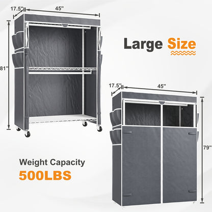 Spacious Heavy Duty Clothes Rack 81\