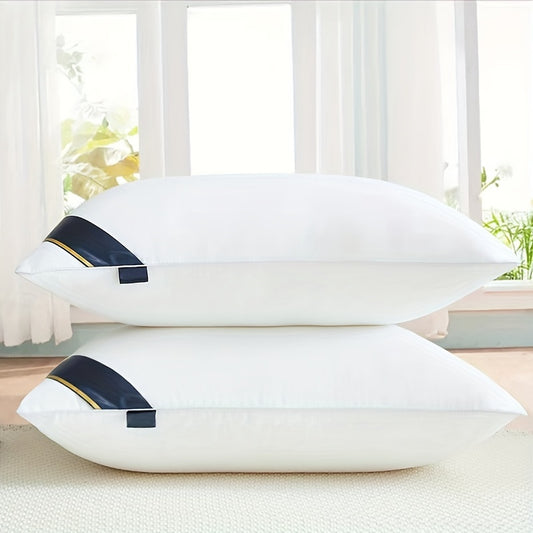 2pcs Ultra-Soft Microfiber Massage Pillows - Comfortable, High Rebound for All Seasons - Perfect for Home, B&Bs & Hotels
