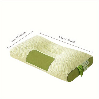 A new bamboo charcoal fiber SPA washable neck pillow, breathable pillow, Ergonomic Pillow, Advanced Cervical Pillow Cozy Sleeping, Odorless Ergonomic Contour Pillows, Orthopedic Bed Pillow for Side Back Stomach Sleeper, Pillow Side Sleeper