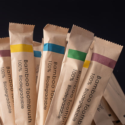 60pcs Bamboo Toothbrushes, Suitable for Adults, Soft Nylon Bristles, 100% Biodegradable, Full Head Design, Suitable for Deep Oral Cleaning and Daily Teeth Care - Unscented, Suitable for Men and Women, High-Quality Toothbrush Set