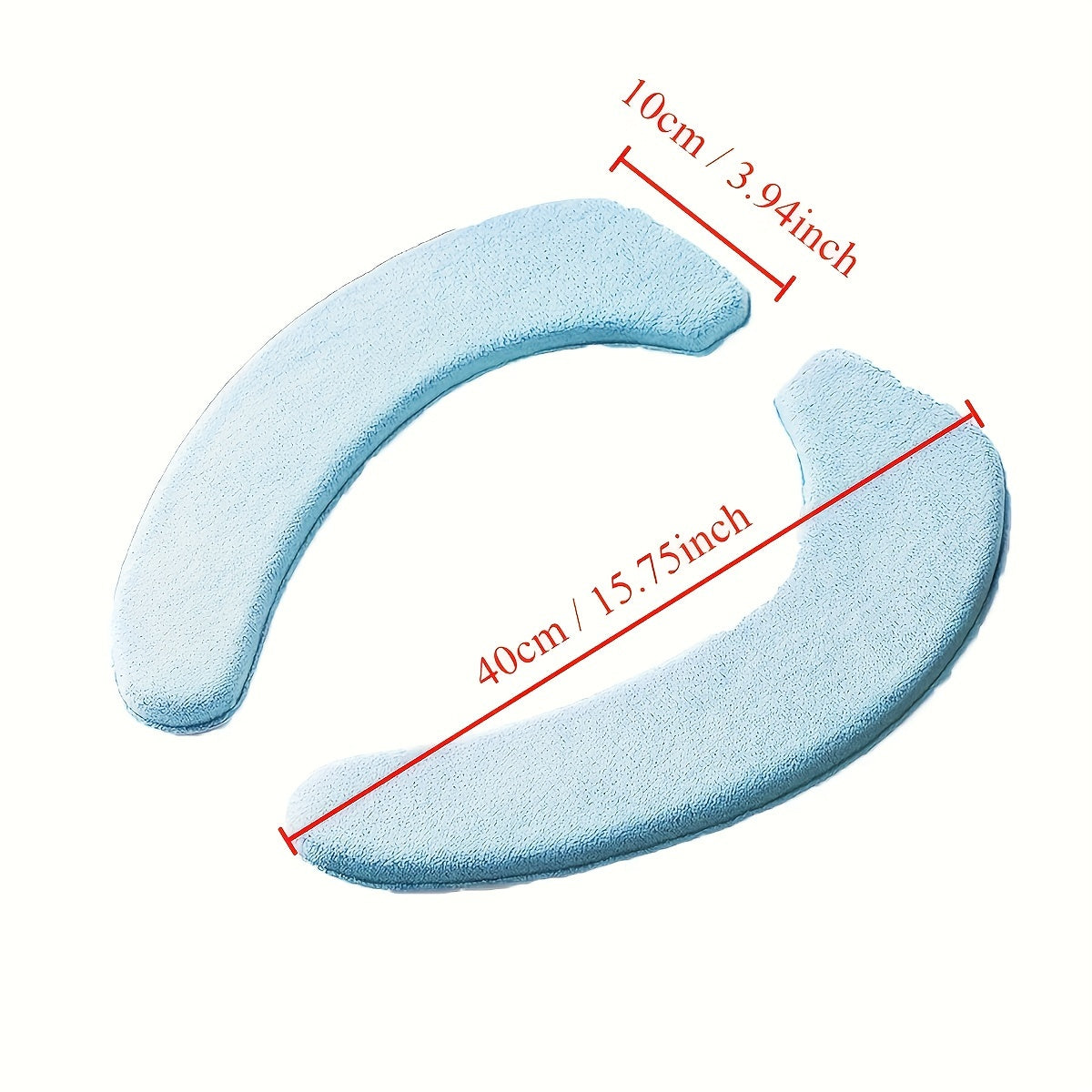 1 Pair Thickened Cashmere Toilet Seat Cover - Bath Bathroom Accessories - Soft Plush Winter Cushion with Waterproof Sticker for Four Seasons Universal Fit - Easy to Clean and Paste